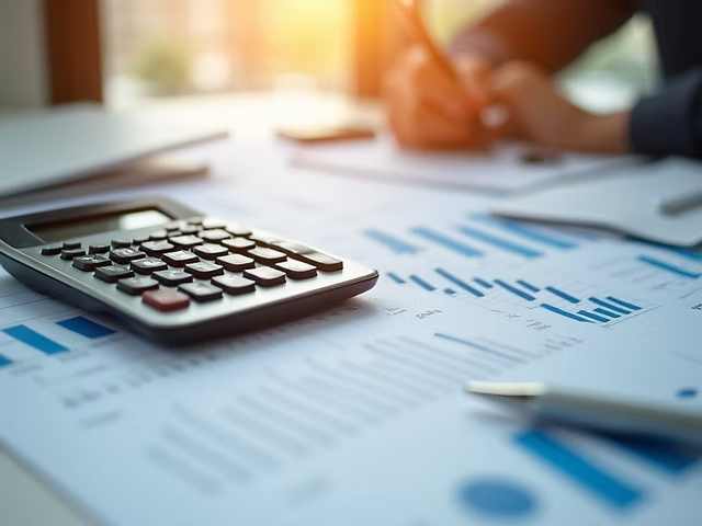 Professional accounting workspace