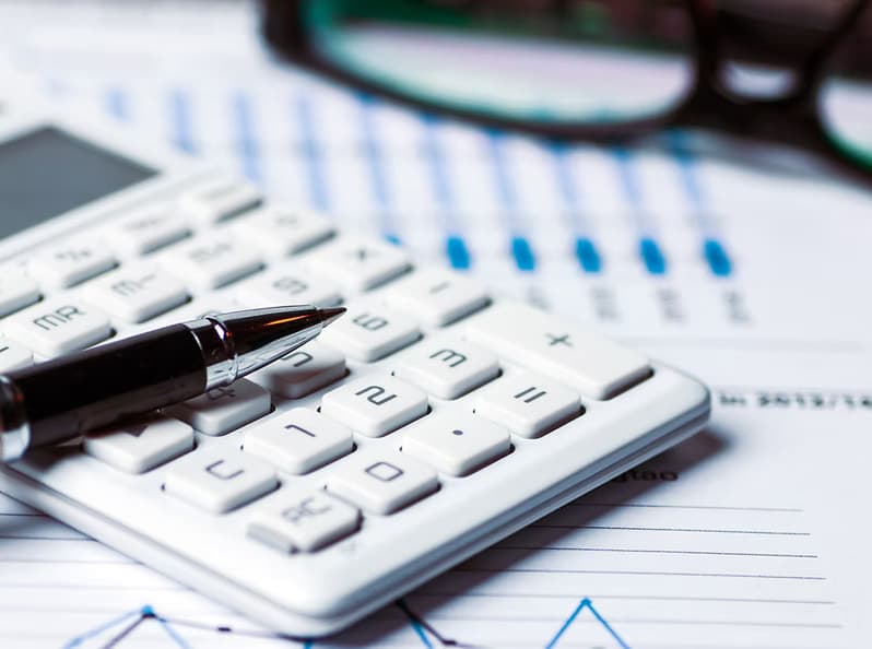 Professional  accounting workspace